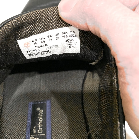 Timberland Men Black Leather Shoe (size: 10) - Picture 16 of 16